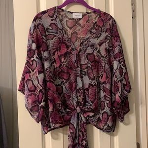 Purple Snakeskin blouse